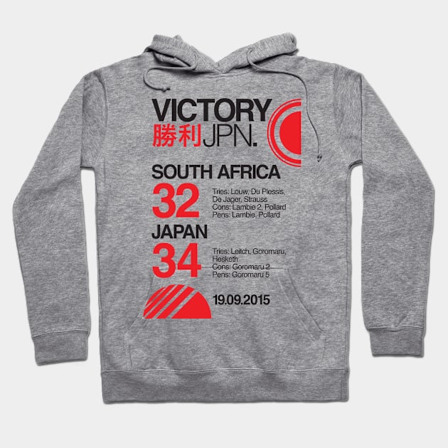 South Africa 32 Japan 34 Hoodie by stariconsrugby